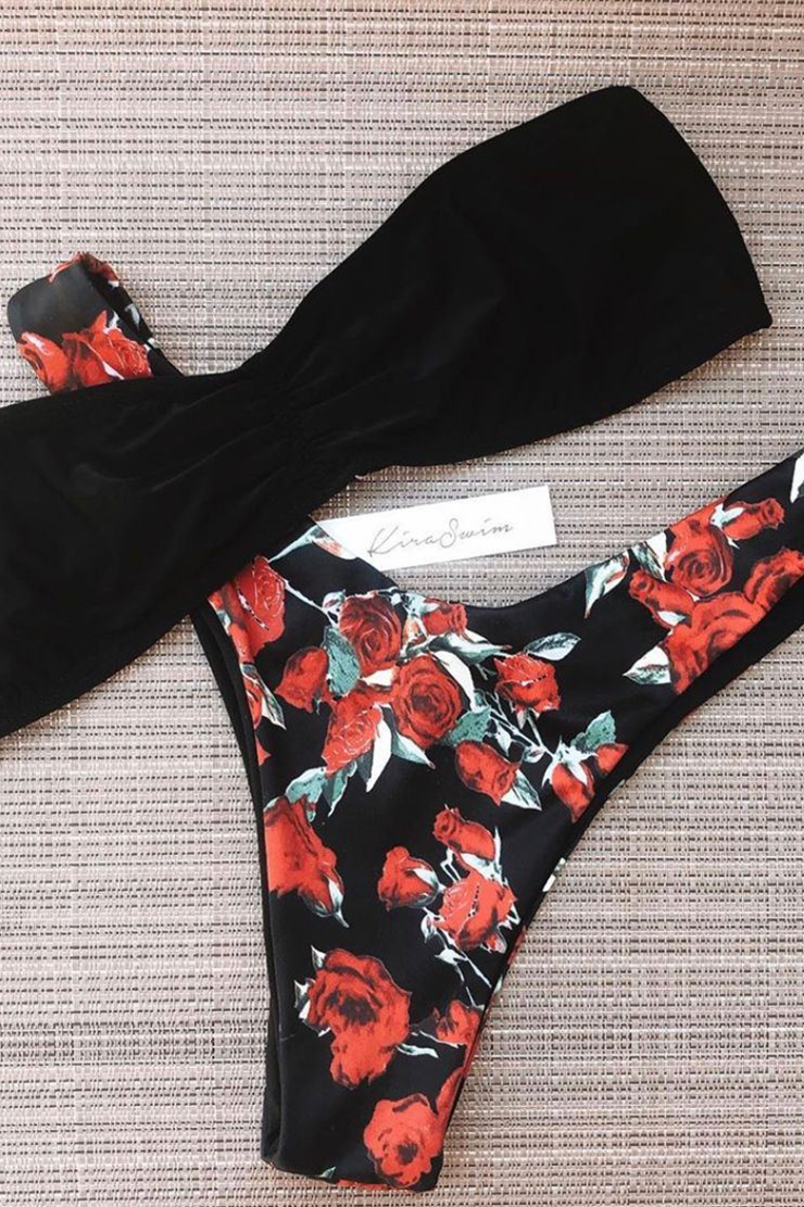 High Performance Ladies Swimwear Stock -
 Missadola Fashion chest wrap One-line swimsuit 2649 – Yongdian