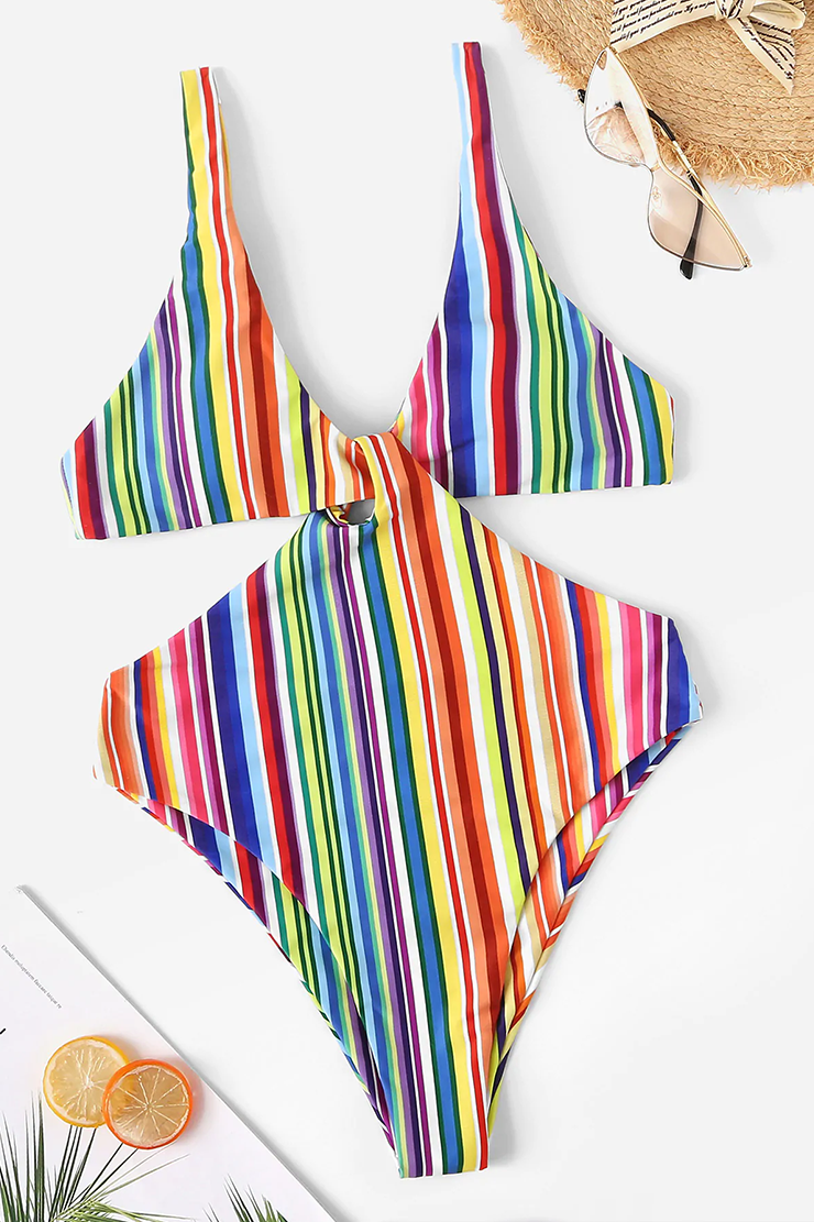 PriceList for Two Piece Tie Front Bikini Swimwear -
 Missadola Fashion Sexy dew waist swimsuit 2700 – Yongdian