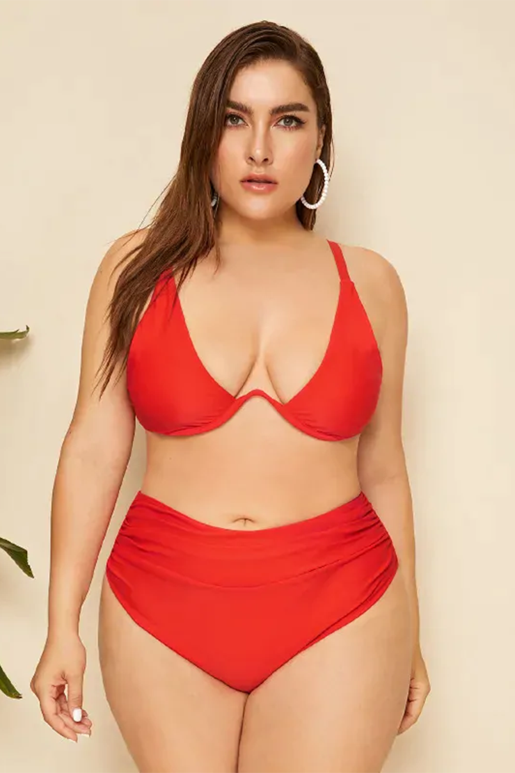 Super Lowest Price Bikini Set -
 Miss adola Women Large size swimwear LFD005 – Yongdian